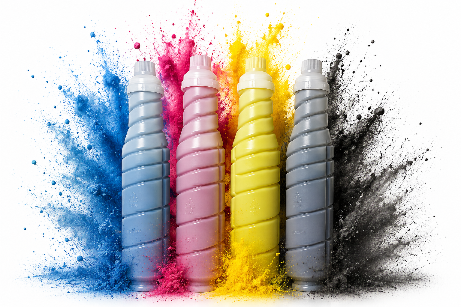 Botellas de tóner CMYK TonerFast